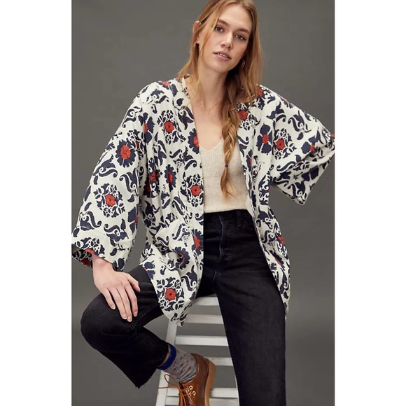 Anthropologie Other - By Anthropologie | Eleanor Kimono Jacket | Sz XS